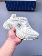 Company Level! Mlb Chunky Liner Thick-Soled Casual Running Shoes Ny Printed Brea