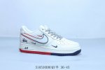 Nike Air Force 1 Af1 Nike Stussy Collaboration Low-Top Air Force 1 Casual Skateb
