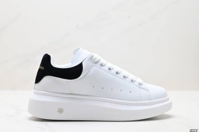 Authentic Italian Luxury Brand Alexander Mcqueen Sole Leather Sneakers Low-Top F