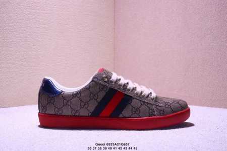 gucci Gucci Trendy Shoes 1977 Canvas Shoes 2 New Lace-Up Casual Shoes Round H - Click Image to Close