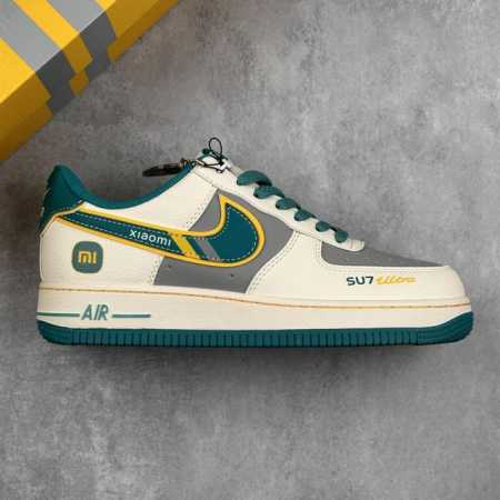 Local Core Private Nike Air Force 1 07 Low Xiaomi Co-Branded Gulf Blue Air Force - Click Image to Close