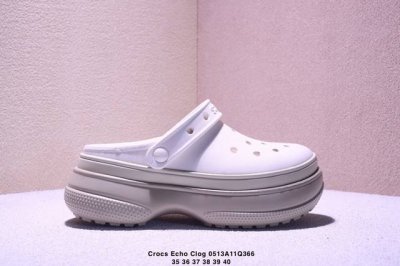 Crocs Echo Clog Beach Indoor/Outdoor Casual Water-Resistant Hole-Patterned Sanda