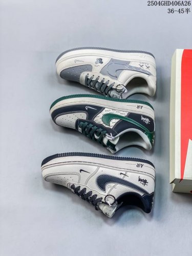 Limited Sale Overseas! Corporate-Level Nike Air Force 7 Low "Stussy Co-Branded B