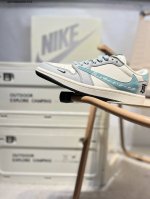 Company-Grade Top-Grain Leather Jordan Air Jordan 1 Low Aj1 Low-Top Basketball S