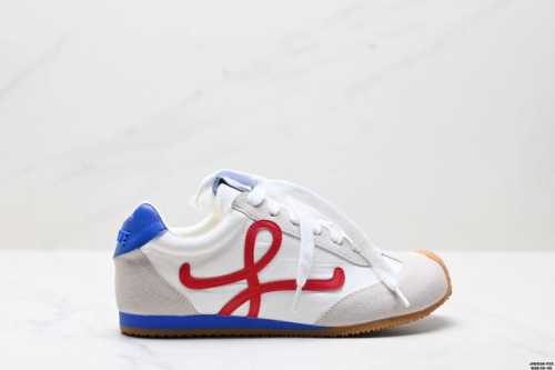 Corporate Loewe Ballet Runner 2.0 Calfskin Round Toe Lace-Up Low-Top Lifestyle S