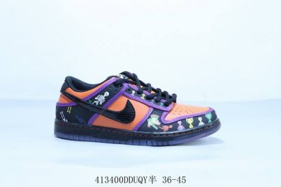 Nike Sb Dunk Low Pro Retro Low-Top Casual Skateboarding Shoes Black/Silver, Mode