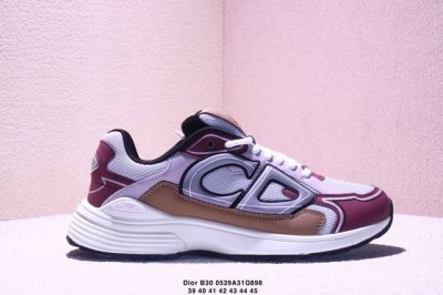 Genuine Dior B30 Mesh Fabric Thick-Soled Lace-Up Casual Low-Top Sports Shoes For