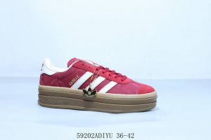 adidas Adidas Gazelle Bold Low-Top Wear-Resistant Thick-Soled Height-Enhancin