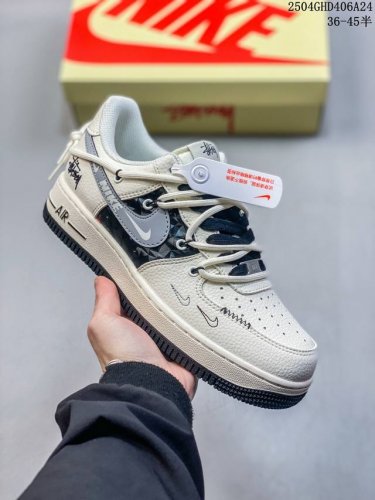 Limited Sale Overseas! Corporate-Level Nike Air Force 7 Low "Stussy Co-Branded B