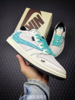 B Nike Air Jordan 1 Low Custom Colorway Custom Aj Collaboration - High-End Custo