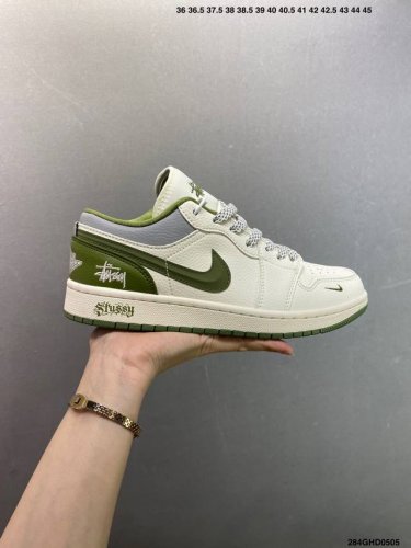Company-Grade Nike Air Jordan 1 Low Custom Colorway Custom Aj Collaboration - Hi