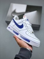 Nike Air Force 1 Low 07 Blue Planet Air Force One Low-Top Casual Sneakers Custom