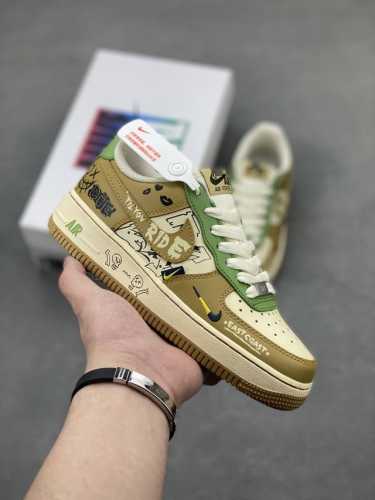 Nike Air Force 1 Chivalry Air Force 1 Custom Low-Top Skate Shoes. Chivalry Was T