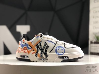 Mlb Chunky Liner Senior Shoe Series Ny Print New York Yankees Elevated Thick-Sol