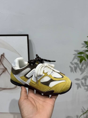 Nb 9060Miumiu Collaboration Pigskin Mesh Velcro Kids' Shoes, Sizes 24 37. Featur