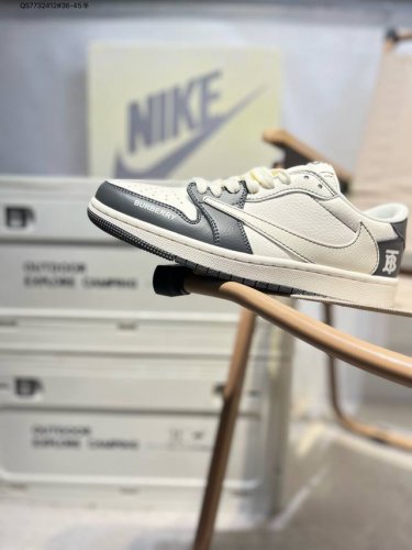 Company-Level Top-Layer Leather Jordan Air Jordan 1 Low Aj1 Low-Top Series Baske
