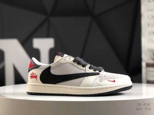 Head Layer With Half Size Nike Air Jordan 1 Low Aj1 Joe 1 Joint High-End Customi