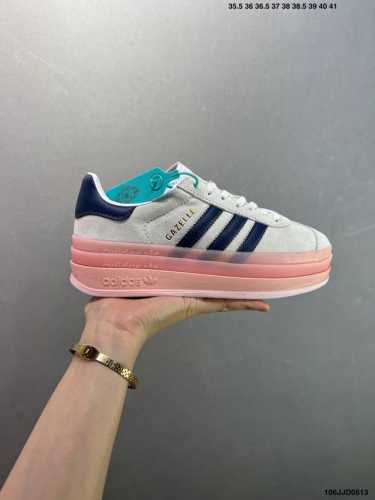Adidas Originals Gazelle Bold W Three-Leaf Clover Thick-Soled Casual Slip-Resist