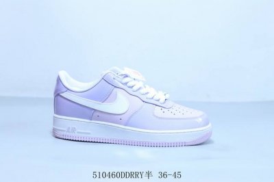 Nike Air Force 1 Af1 Nike Low-Top Air Force One Casual Skate Shoes White/Purple