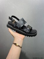Special Price Louis Vuitton Lv 2025 Summer New Women's Beach Sandals Series Uppe