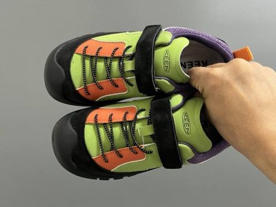 Trendy Keen Genuine Leather Children's Velcro Hiking Shoes Size: 26-37 Trendy Hi