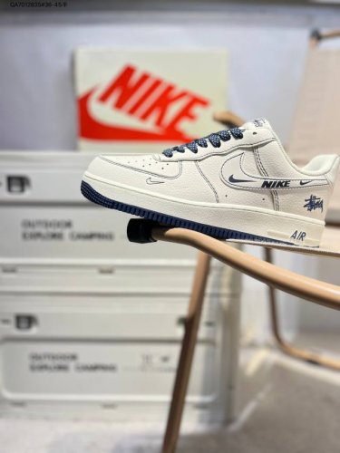 Stussy X Nike Air Force 1 '07 Air Force One Versatile Casual Sports Shoes. The S