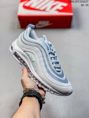nike Air Max 97 Action Grape Silver Bullet Low-Top Sports Shoes 921826-109 Si