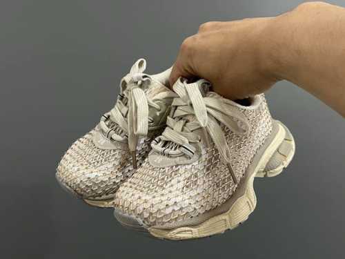 Store Price New Balenciaga Diamond Velcro Design Children's Dad Shoes Size 26-37