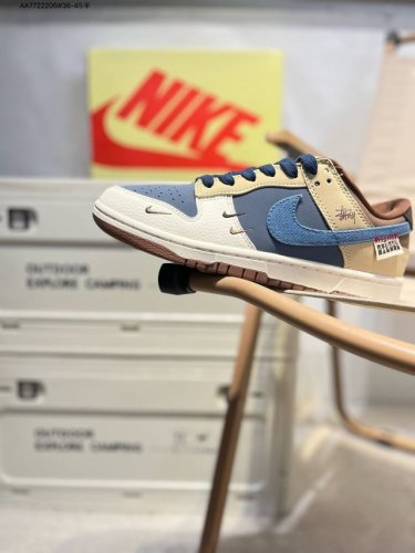 Nike Sb Dunk Low "Stussy Joint" Anniversary High-End Custom Low-Top Casual Shoes