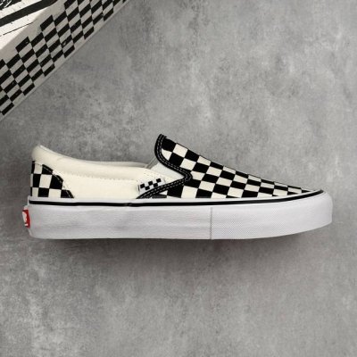 Local Core Private Vans Official Knu-Skool Black And White Checkerboard Trendy S