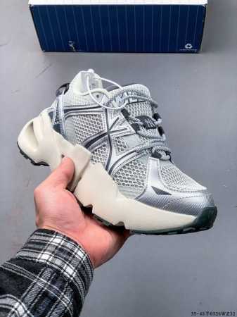 Company-Level Mlb Chunky Liner Thick-Soled Casual Running Shoes Ny Printed Breat - Click Image to Close