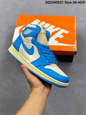 air Jordan 1 High Og Unc Reimagined High-Top Distressed North Carolina Blue A - Click Image to Close