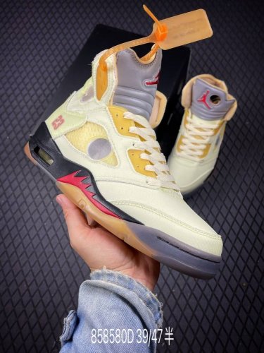 Corporate-Level Nike Air Jordan 5 Retro Low Michael Jordan Aj5 Shock-Absorbing A