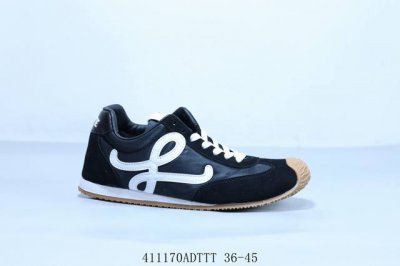 Loewe Ballet Runner 2.0 Calfskin Round Toe Lace-Up Low-Top Waffle Series Lifesty