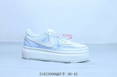Nike Nike Court Vision Alta Thick-Soled White Sneakers Casual Shoes Skate Shoes