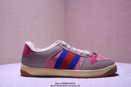 Genuine Label Gucci Distressed Screener Sneaker Nostalgic Version Original Old G - Click Image to Close