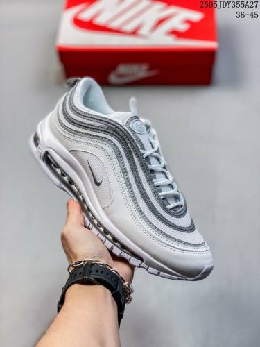 nike Air Max 97 Action Grape Silver Bullet Low-Top Sports Shoes 921826-109 Si