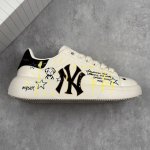 Local Core Private Mlb Chunky Liner White And Black Puppy Painting Senior Shoes