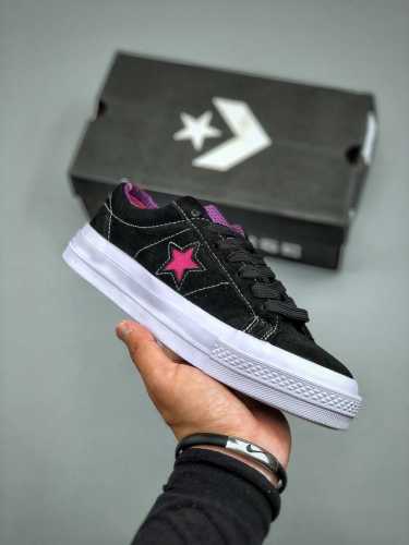 converse One Star Tropical Feet One Star Suede Classic Black And Purple Low-T