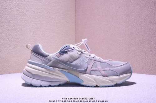 Nike V2K Runtekk Shock-Absorbing And Non-Slip Low-Top Retro Daddy Shoes Running