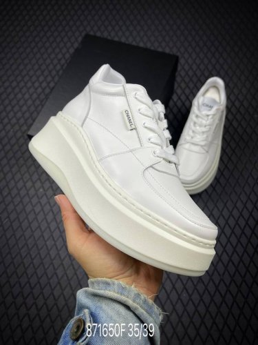 Fchanel Chanel 2025 Panda Thick-Soled Heightened Casual Shoes Counter Top Casual