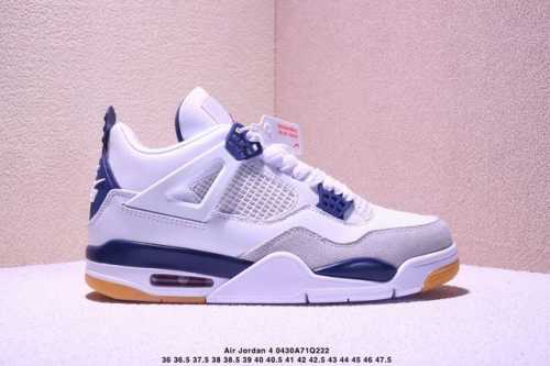 Nike Sb X Jordan Air Jordan 4 Navy Fabric And Synthetic Leather Collaboration Mo