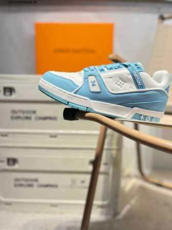 Louis Vuitton Lv Louis Vuitton Skate Shoes New Model Lv Trainer Latest Colorway - Click Image to Close