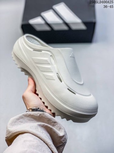 Adidas Ozwave Clog Beach Sandals Stable Shock Absorption Thick-Soled Daddy Slipp