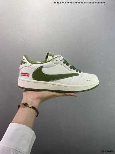 Company-Level Supreme X Air Jordan 1 Low Off-White Dark Green This Model Advocat