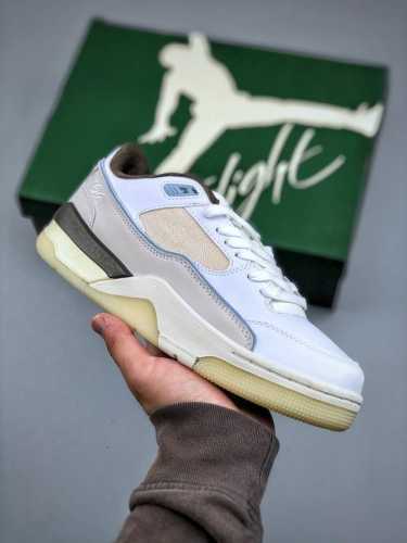 Jordan Flight Court White Brown Company-Grade Production Highly Recommended Air