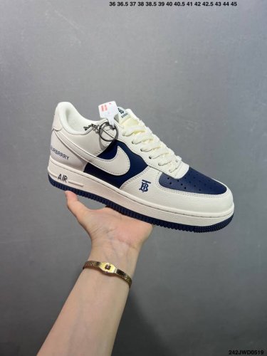 Company-Level Burbrry X Air Force 1 Low Beige Gray Original Last And Original Ca