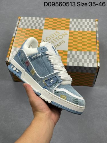 New Louis Vuitton Trail Sneaker Low Casual Sports Cultural Versatile Basketball