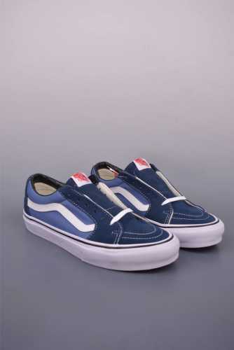 vans Sk8-Low Blue A New Generation Of Low-Top Vulcanized Canvas Shoes This Sh