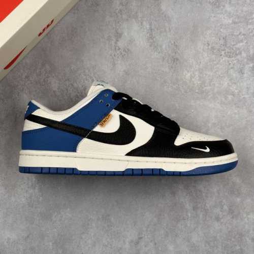 Local Core Private Nike Dunk Low X Un Fujiwara Hiroshi Joint White, Blue And Bla